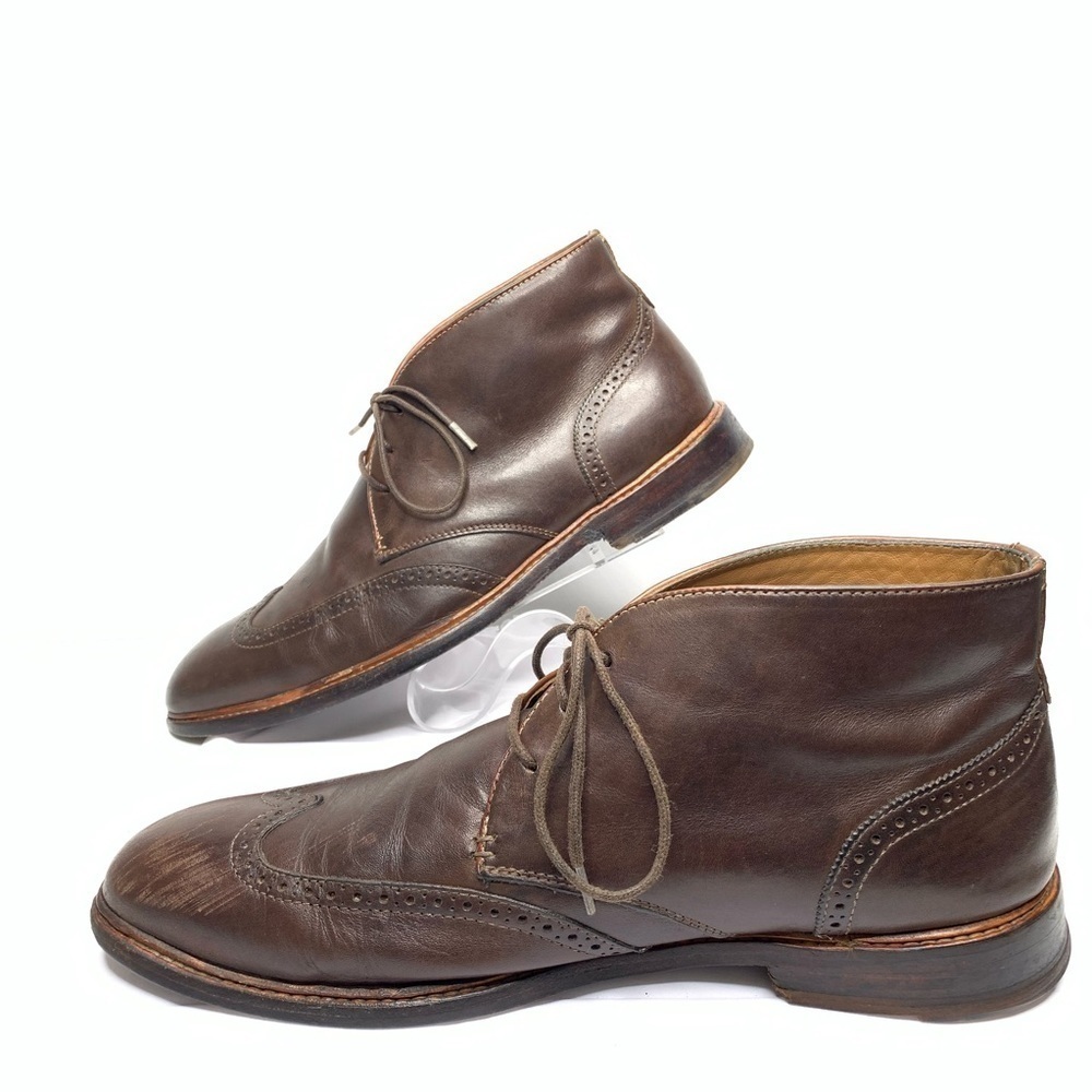 Johnston & Murphy Brown Leather Chukka Oxford Boot